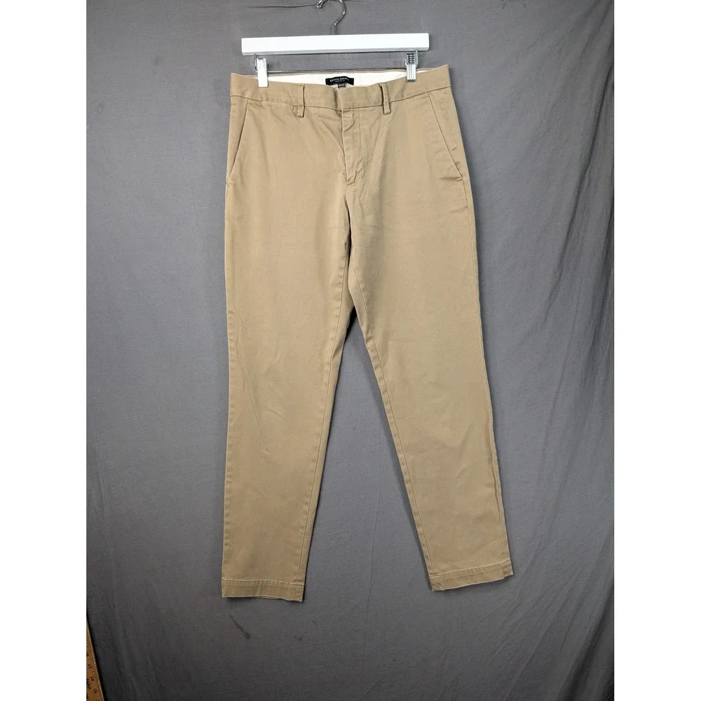 Banana Republic Mens Tapered Fit Chino Pants 32x32 Airforce Khaki 876745-00